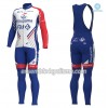 Tenue Maillot M/L + Collant à Bretelles 2018 FDJ Hiver Thermal Fleece N001